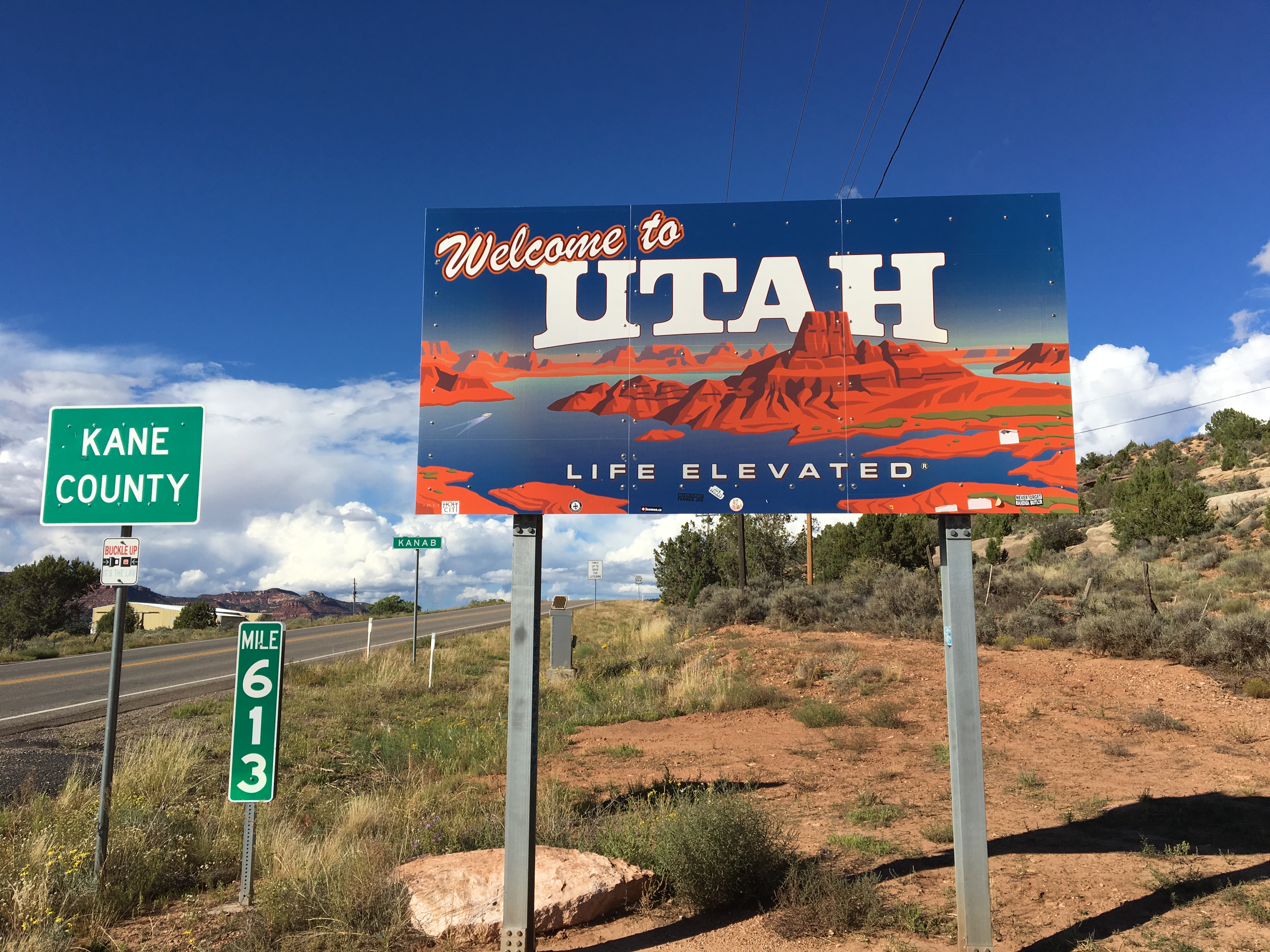 Entering Utah from Arizona via 89A